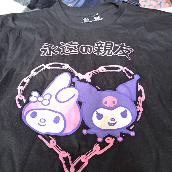 Kuromi x My Melody  tee - Picture 2 of 4